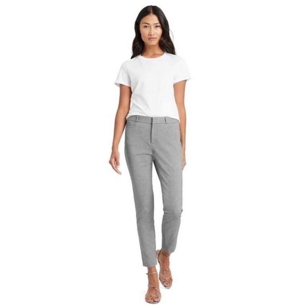 Banana Republic Sloan Fit Slim Cropped Grey/Blue Ankle Pants, size 10